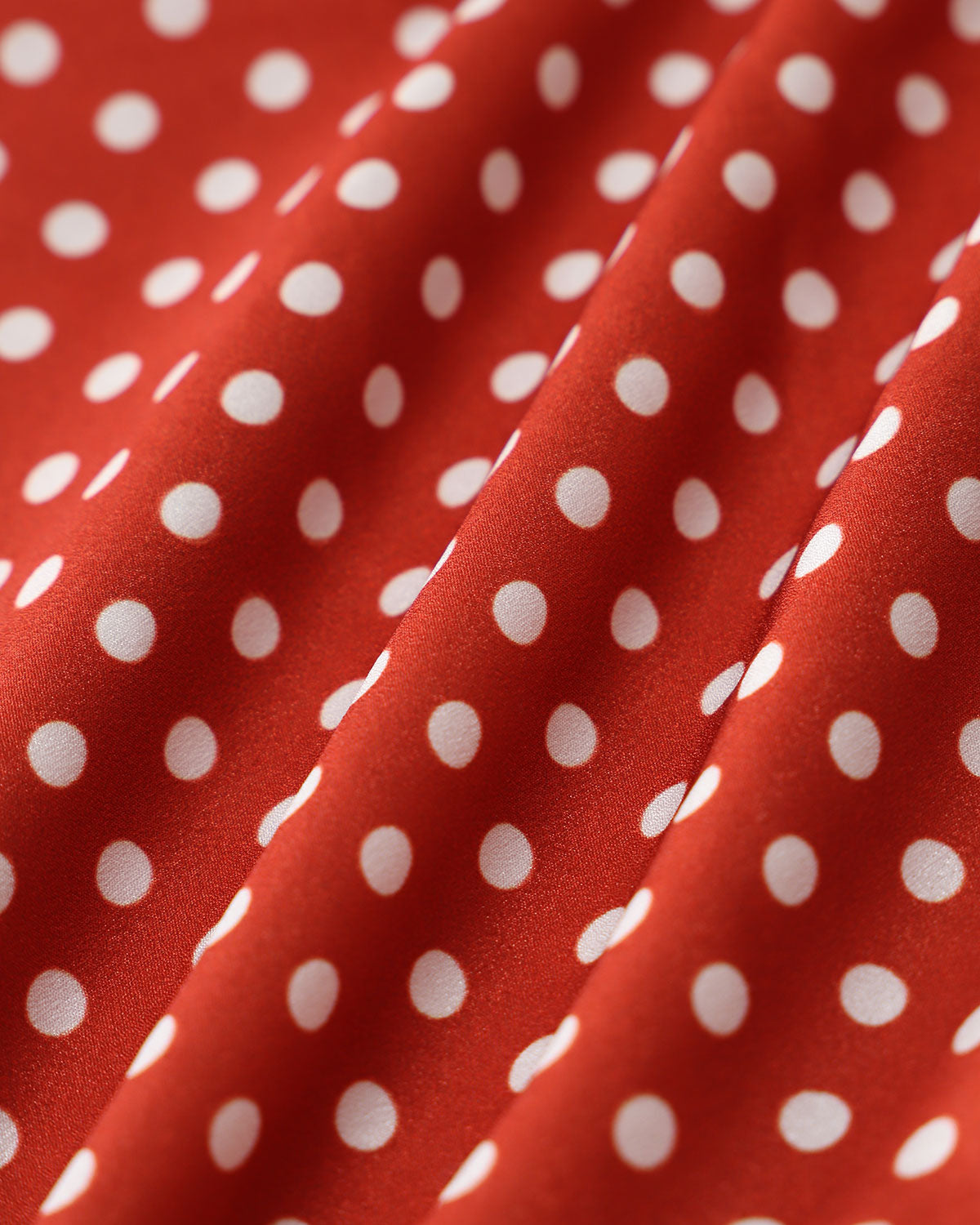 Red Polka Dot Button Blouse