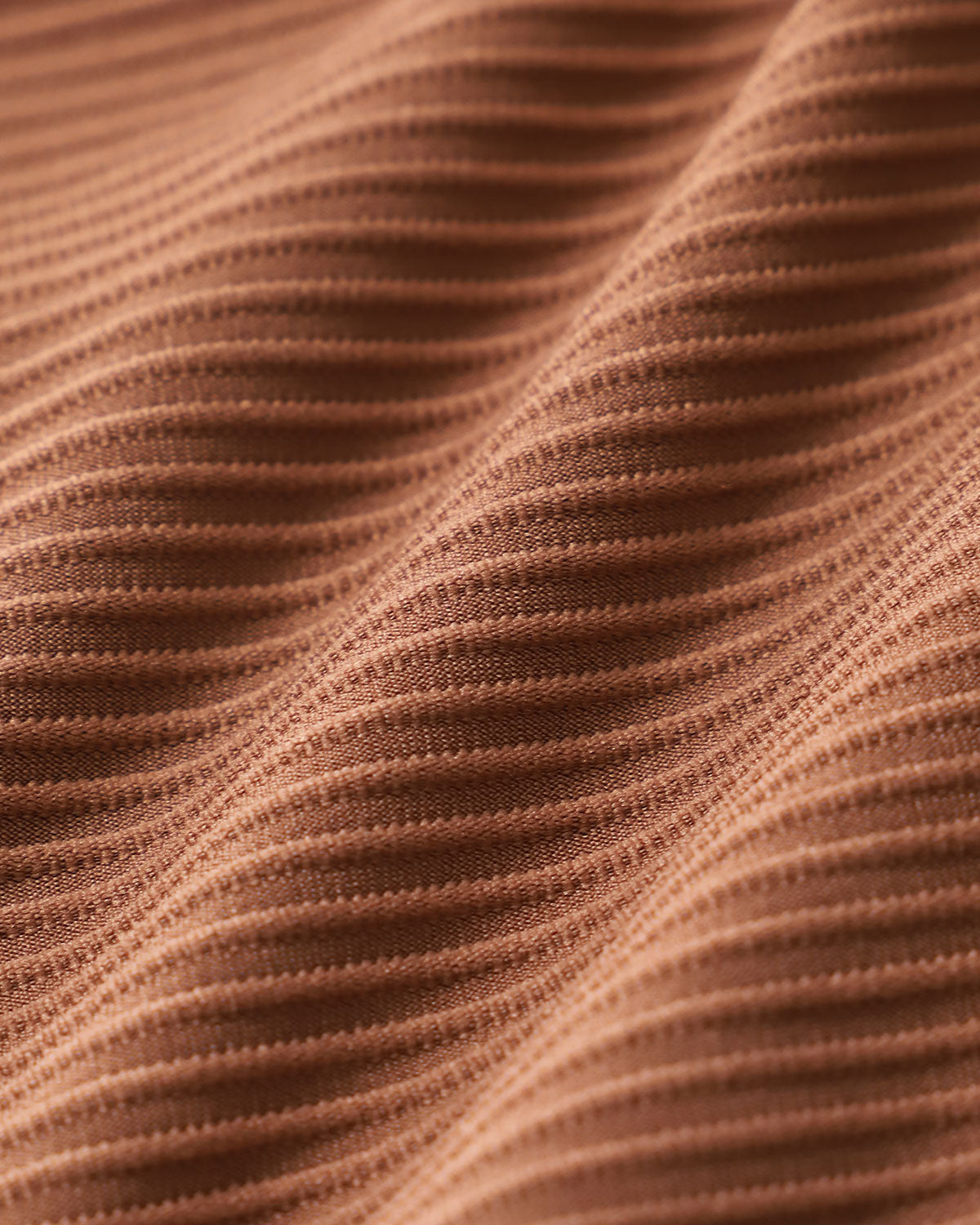 Brown Striped Triangle Bikini Set