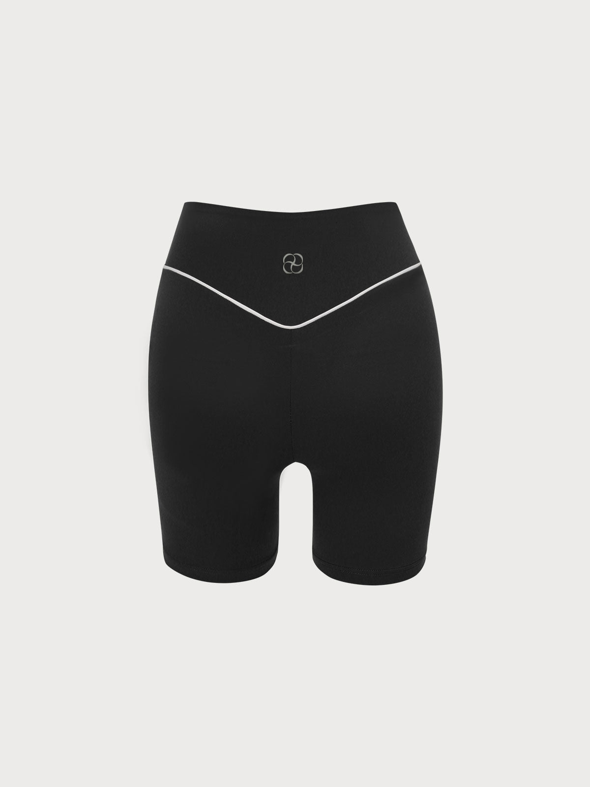 Black Natural Waisted Lycra® Short