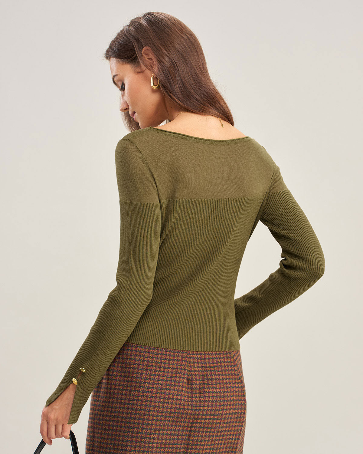 Green See Through Knit Tee