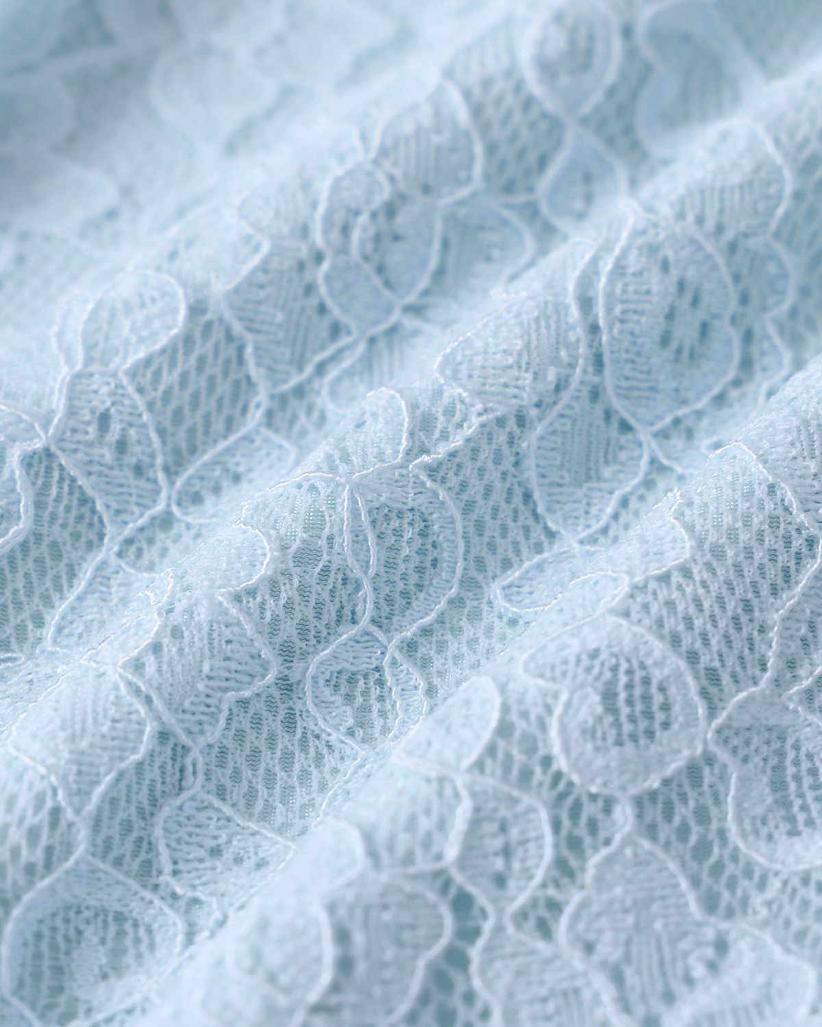 Blue Ruched Lace Tankini Swimsuit