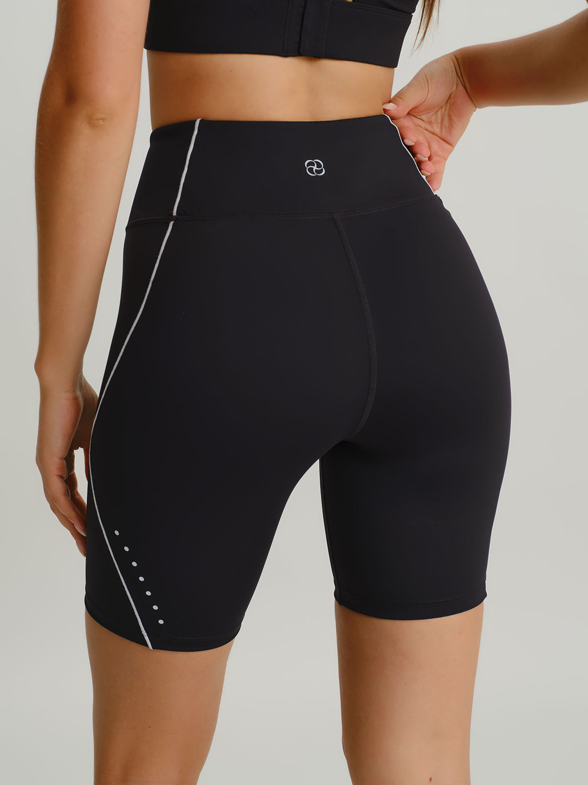 Black Line Workout Shorts