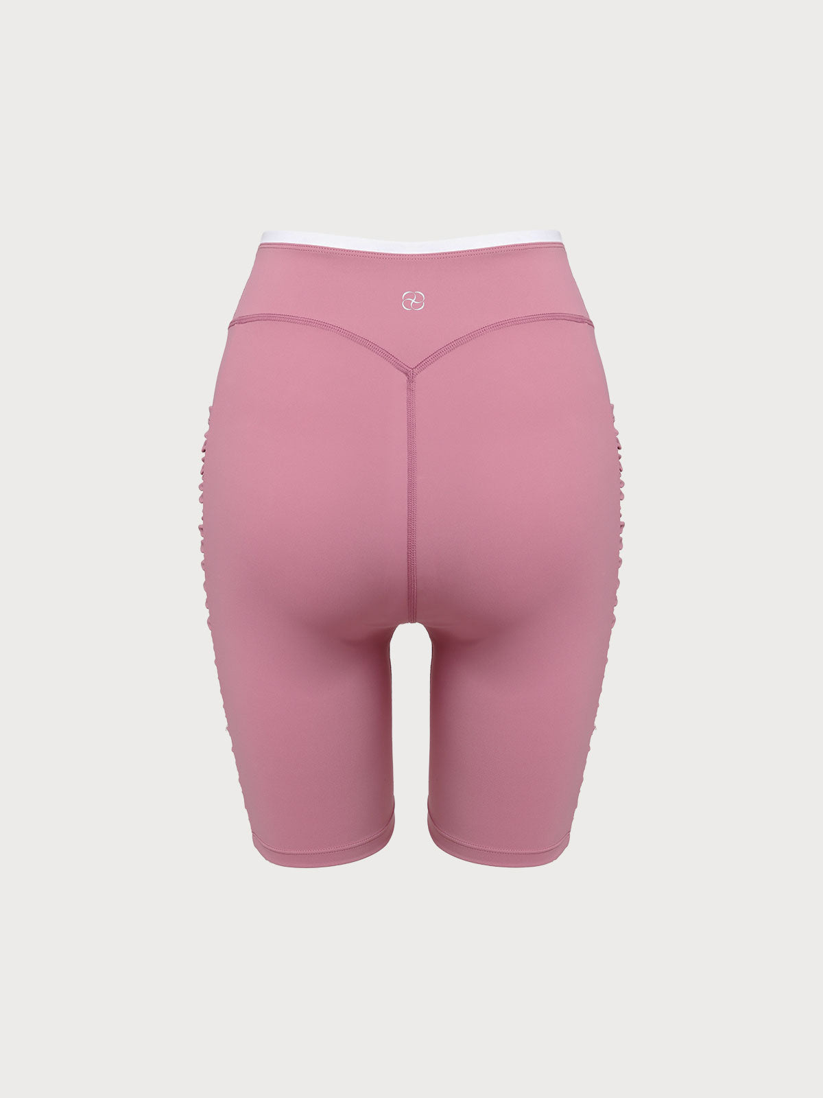 Pink Ruched Fitness Shorts 6