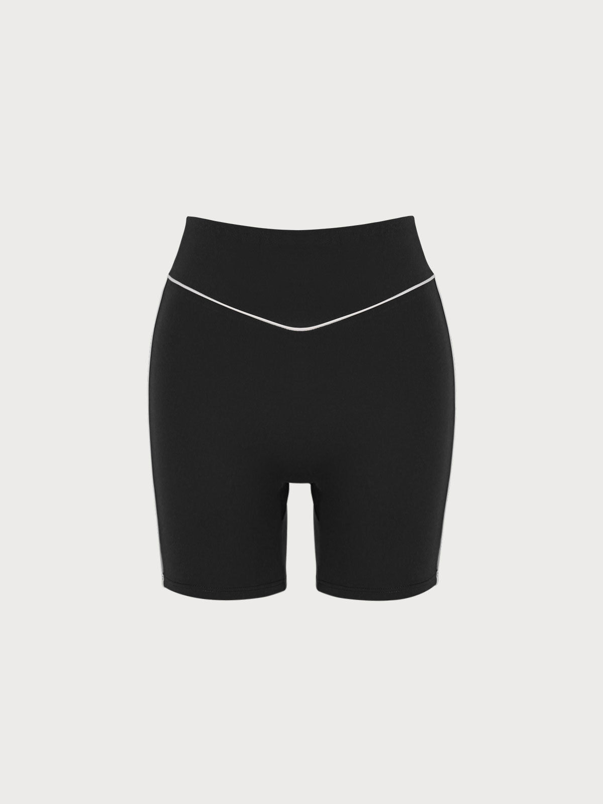 Black Natural Waisted Lycra® Short