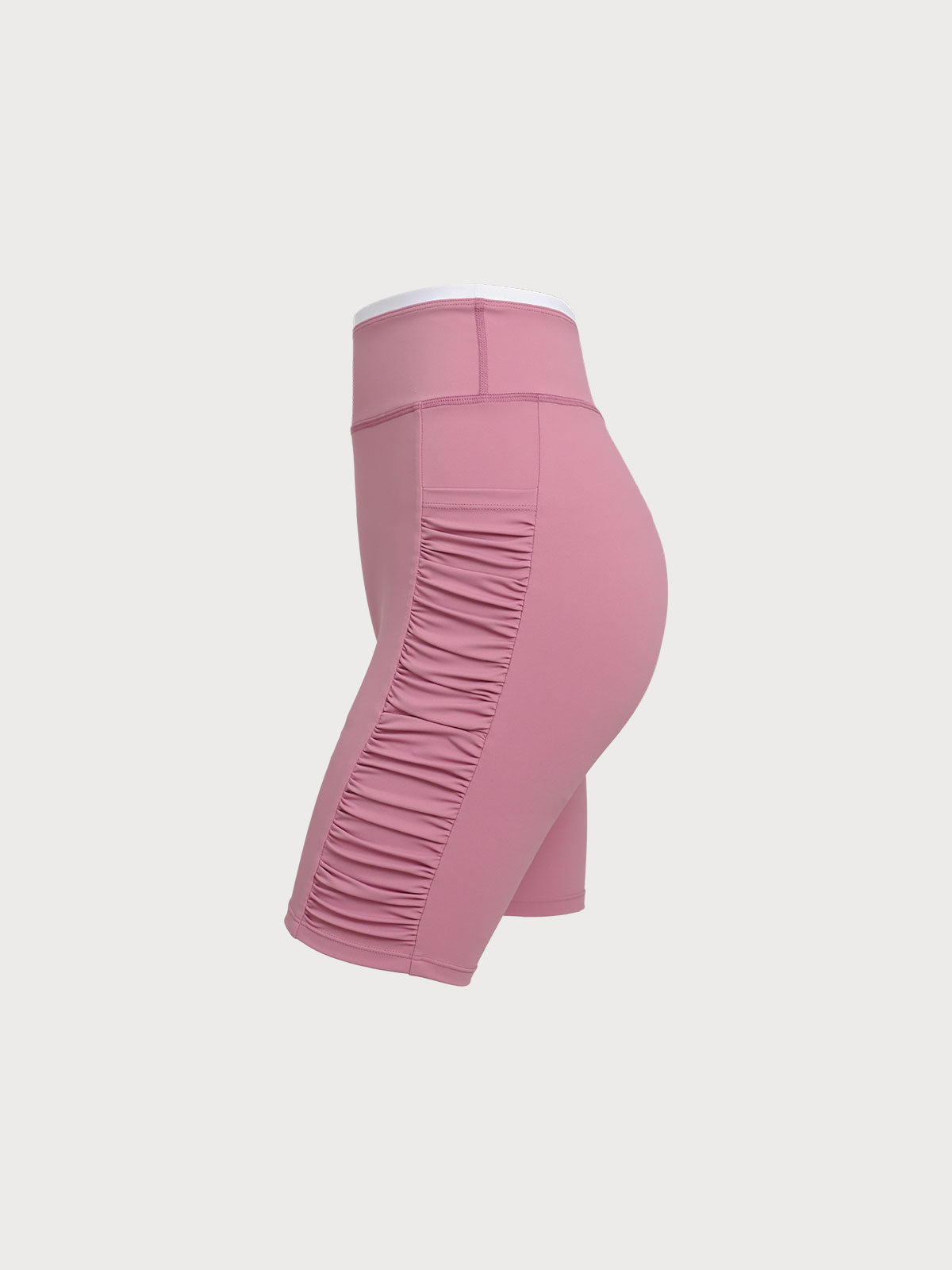 Pink Ruched Fitness Shorts 6